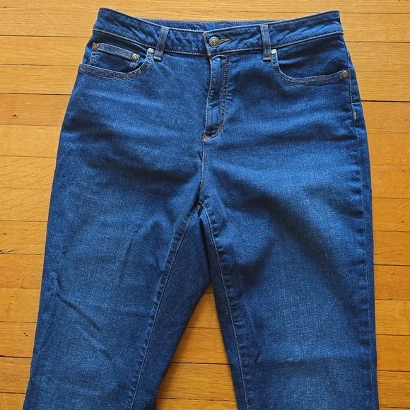 NWOT, Brooks Brothers, Straight Leg Dark Wash Jeans, Women's 10 - Picture 8 of 15